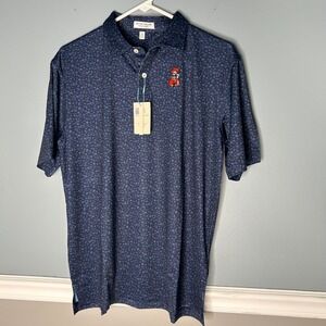 Peter Millar Oklahoma State Cowboys polo shirt Pistol Pete mascot all over print
